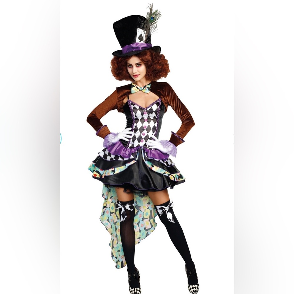 Halloween Costume - Dreamgirls Mad Hatter - Costume Dress New